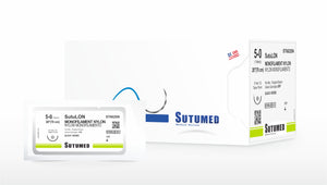 Sutura Nylon negro 5-0 aguja 1/2 circular