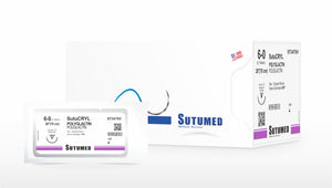 Sutura Polyglactin 6-0 aguja 1/2 reverso cortante
