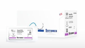 Sutura Polyglactin 6-0 Aguja 3/8 reverso cortante